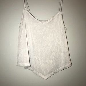 Flowy Light Gray American Eagle Tank Top
